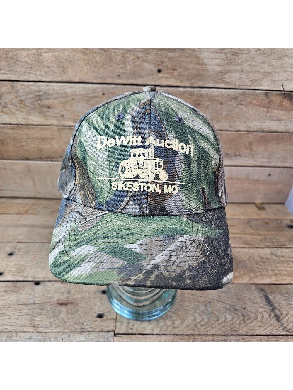 DeWitt Auction Sikeston MO Camo Cap Hat One Size Camo Gear Strapback Tractor
